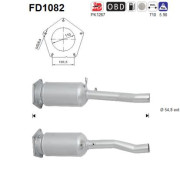 FD1082 AS filter sadzí/pevných častíc výfukového systému FD1082 AS