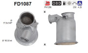 FD1087 AS filter sadzí/pevných častíc výfukového systému FD1087 AS