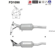 FD1098 AS filter sadzí/pevných častíc výfukového systému FD1098 AS