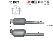 FD1099 AS filter sadzí/pevných častíc výfukového systému FD1099 AS