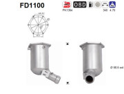 FD1100 AS filter sadzí/pevných častíc výfukového systému FD1100 AS
