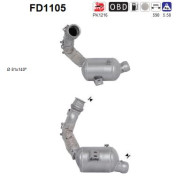 FD1105 AS filter sadzí/pevných častíc výfukového systému FD1105 AS