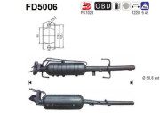 FD5006 Filtr pevnych castic, vyfukovy system AS