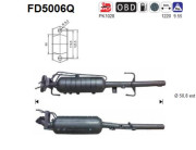 FD5006Q Filtr pevnych castic, vyfukovy system AS