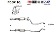 FD5011Q AS filter sadzí/pevných častíc výfukového systému FD5011Q AS