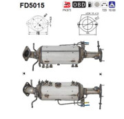 FD5015 Filtr pevnych castic, vyfukovy system AS