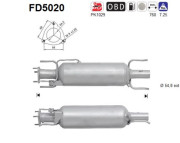 FD5020 Filtr pevnych castic, vyfukovy system AS