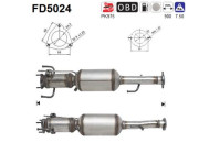 FD5024 Filtr pevnych castic, vyfukovy system AS