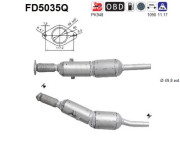 FD5035Q AS filter sadzí/pevných častíc výfukového systému FD5035Q AS