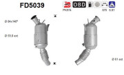 FD5039 AS filter sadzí/pevných častíc výfukového systému FD5039 AS
