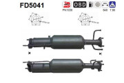 FD5041 AS filter sadzí/pevných častíc výfukového systému FD5041 AS