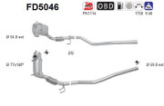 FD5046 AS filter sadzí/pevných častíc výfukového systému FD5046 AS