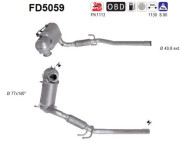 FD5059 AS filter sadzí/pevných častíc výfukového systému FD5059 AS