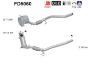 FD5060 AS filter sadzí/pevných častíc výfukového systému FD5060 AS
