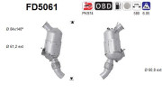 FD5061 AS filter sadzí/pevných častíc výfukového systému FD5061 AS