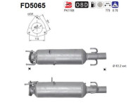 FD5065 AS filter sadzí/pevných častíc výfukového systému FD5065 AS