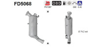 FD5068 AS filter sadzí/pevných častíc výfukového systému FD5068 AS