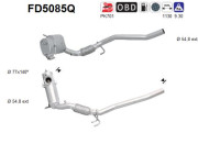 FD5085Q AS filter sadzí/pevných častíc výfukového systému FD5085Q AS