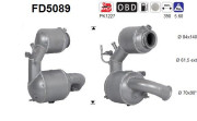 FD5089 AS filter sadzí/pevných častíc výfukového systému FD5089 AS