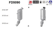 FD5090 AS filter sadzí/pevných častíc výfukového systému FD5090 AS