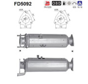 FD5092 AS filter sadzí/pevných častíc výfukového systému FD5092 AS