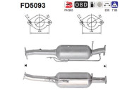 FD5093 AS filter sadzí/pevných častíc výfukového systému FD5093 AS
