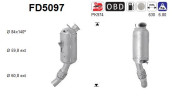 FD5097 AS filter sadzí/pevných častíc výfukového systému FD5097 AS