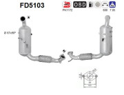 FD5103 AS filter sadzí/pevných častíc výfukového systému FD5103 AS