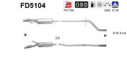 FD5104 AS filter sadzí/pevných častíc výfukového systému FD5104 AS