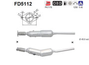 FD5112 AS filter sadzí/pevných častíc výfukového systému FD5112 AS