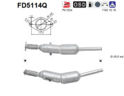FD5114Q AS filter sadzí/pevných častíc výfukového systému FD5114Q AS