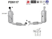 FD5117 AS filter sadzí/pevných častíc výfukového systému FD5117 AS