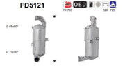 FD5121 AS filter sadzí/pevných častíc výfukového systému FD5121 AS