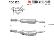FD5125 AS filter sadzí/pevných častíc výfukového systému FD5125 AS