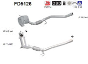 FD5126 AS filter sadzí/pevných častíc výfukového systému FD5126 AS