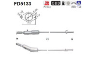 FD5133 AS filter sadzí/pevných častíc výfukového systému FD5133 AS