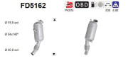 FD5162 AS filter sadzí/pevných častíc výfukového systému FD5162 AS