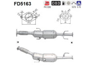 FD5163 AS filter sadzí/pevných častíc výfukového systému FD5163 AS