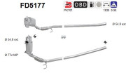 FD5177 AS filter sadzí/pevných častíc výfukového systému FD5177 AS