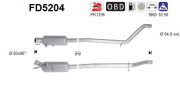 FD5204 AS filter sadzí/pevných častíc výfukového systému FD5204 AS