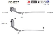 FD5207 AS filter sadzí/pevných častíc výfukového systému FD5207 AS