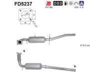 FD5237 AS filter sadzí/pevných častíc výfukového systému FD5237 AS