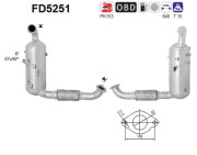 FD5251 AS filter sadzí/pevných častíc výfukového systému FD5251 AS