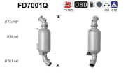 FD7001Q Filtr pevnych castic, vyfukovy system AS