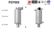 FD7002 Filtr pevnych castic, vyfukovy system AS