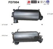 FD7004 AS filter sadzí/pevných častíc výfukového systému FD7004 AS
