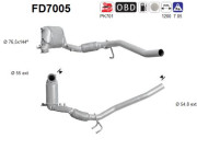 FD7005 AS filter sadzí/pevných častíc výfukového systému FD7005 AS
