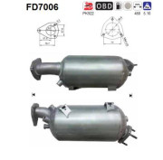 FD7006 Filtr pevnych castic, vyfukovy system AS