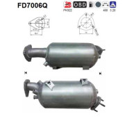 FD7006Q Filtr pevnych castic, vyfukovy system AS