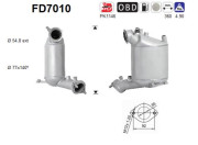 FD7010 AS filter sadzí/pevných častíc výfukového systému FD7010 AS